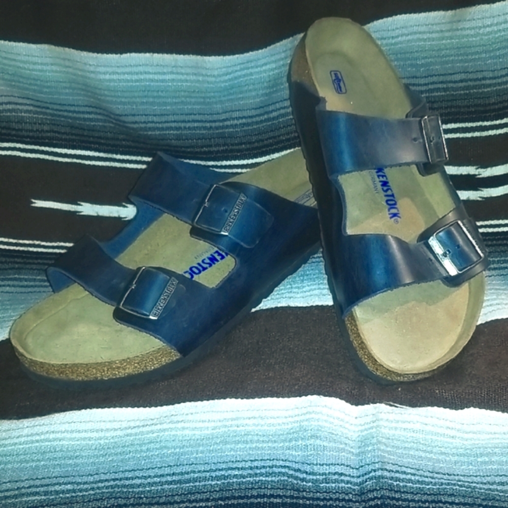 Birkenstock Navy Sandals with Adjustable Straps